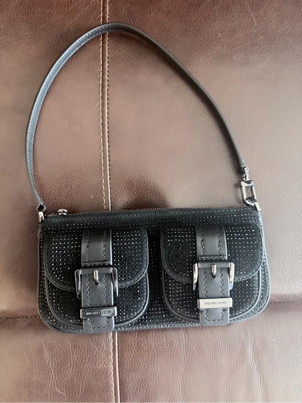 MICHAEL KORS ZOE rhinestone bag